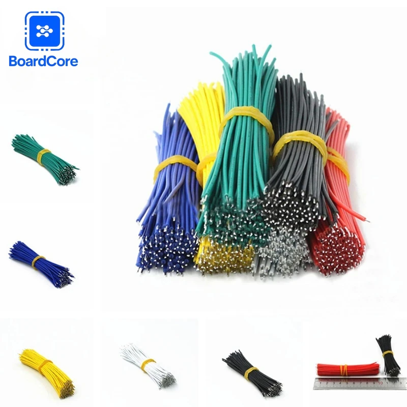 

Набор из 120 шт. паяльных проводов 24AWG, 8 см, 6 цветов, луженые, для макетных плат и печатных плат, DIY-комплект