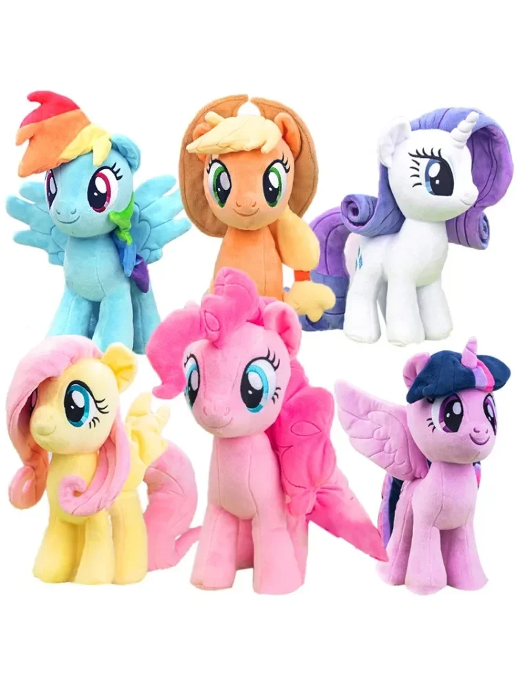 Nowe pluszowe zabawki My Little Pony: Twilight Sparkle, Pinkie Pie, Rarity, Fluttershy, Applejack, Rainbow Dash – pluszowe lalki, zabawki, prezent. — 2