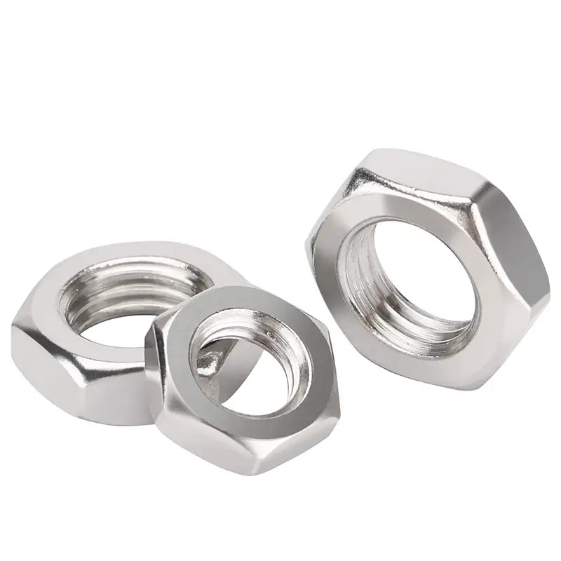 UNF 304 Stainless Steel Fine Tooth Thin Nuts M5 M6 M8 M10 M12 M14 M16 M18 M20 M22 Fine Thread Pitch Hex Nuts Pitch 1 1.25 1.5mm - Image 4