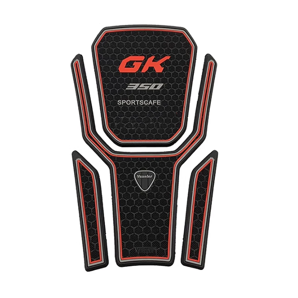 For ZONTES GK 350 GK350 Motorcycle Fuel Tank Sticker Side Decal Protector Traction Pad Cover Decoration Rubber Sets