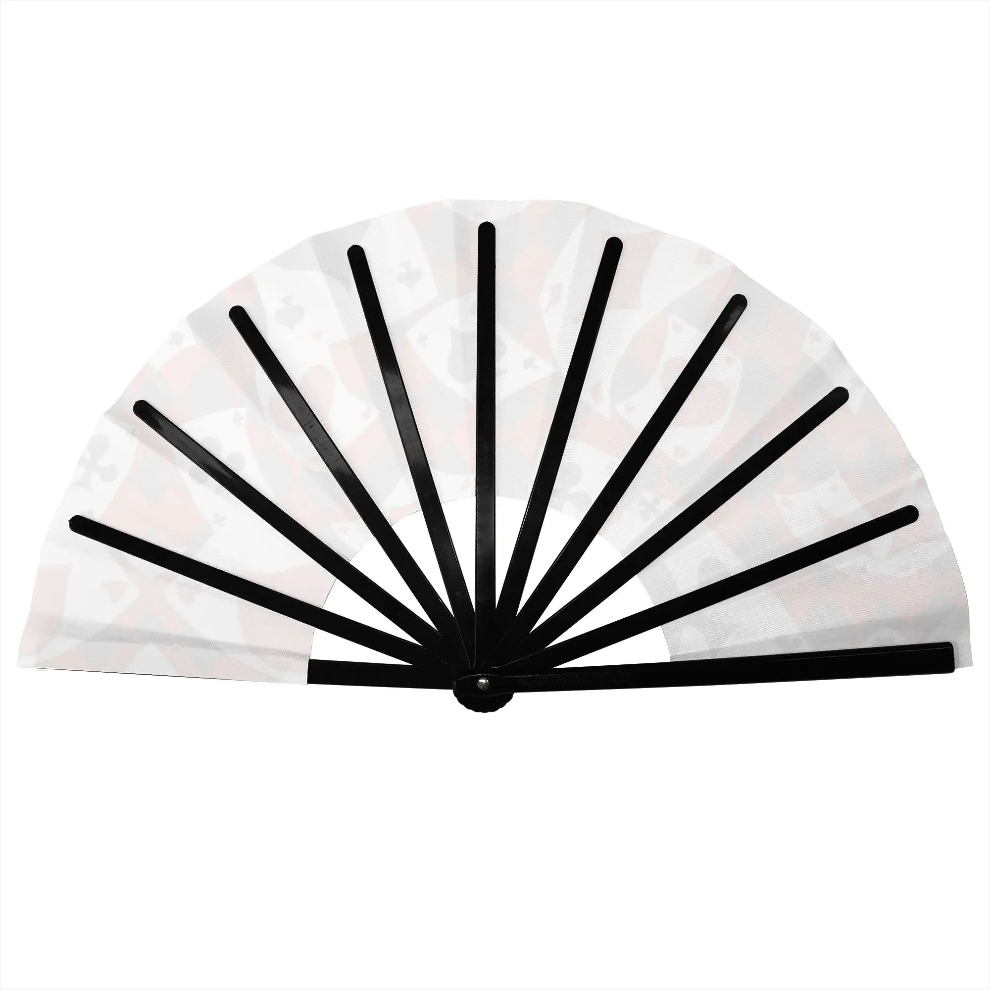 Cool Poker Playing Cards Pattern Hand Fan Promotional Gift Wedding Gambling Card Game Durable Folding Fans Unique Bulk Pack Fan