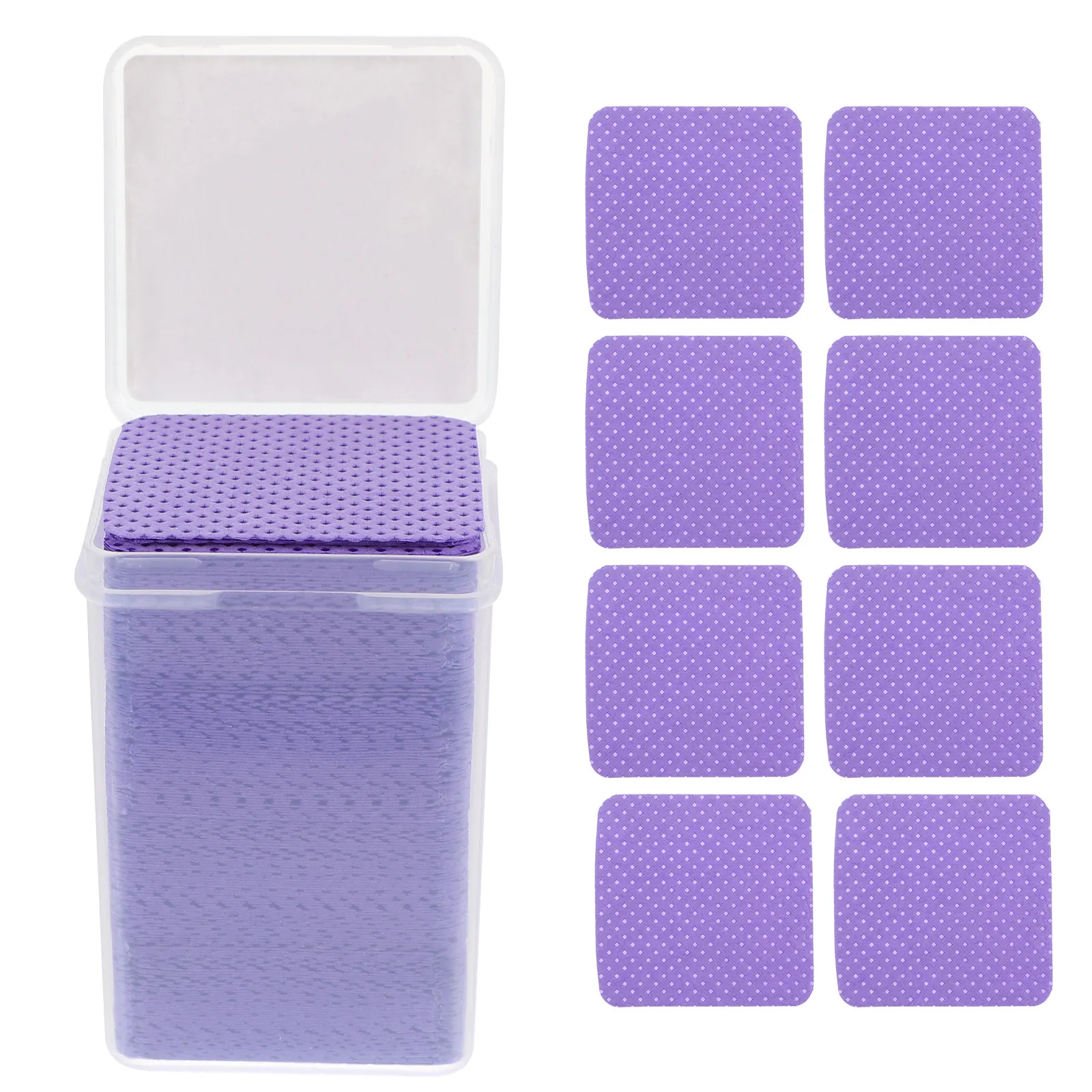 400개 속눈썹 접착제 클리닝 와이프 네일 폴리쉬 리무버 패드 휴대용 여행용 여성 속눈썹 클리너 화장품 도구