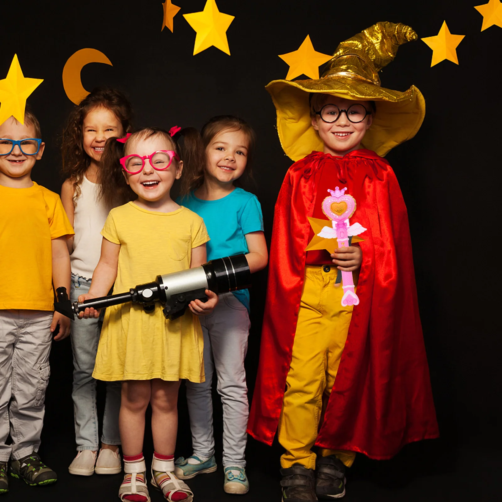 Luminous Heart Glow Stick Cute Fairy Wand For Girls Party Favor Birthday Performance Accessory Light Up Glowing Plaything