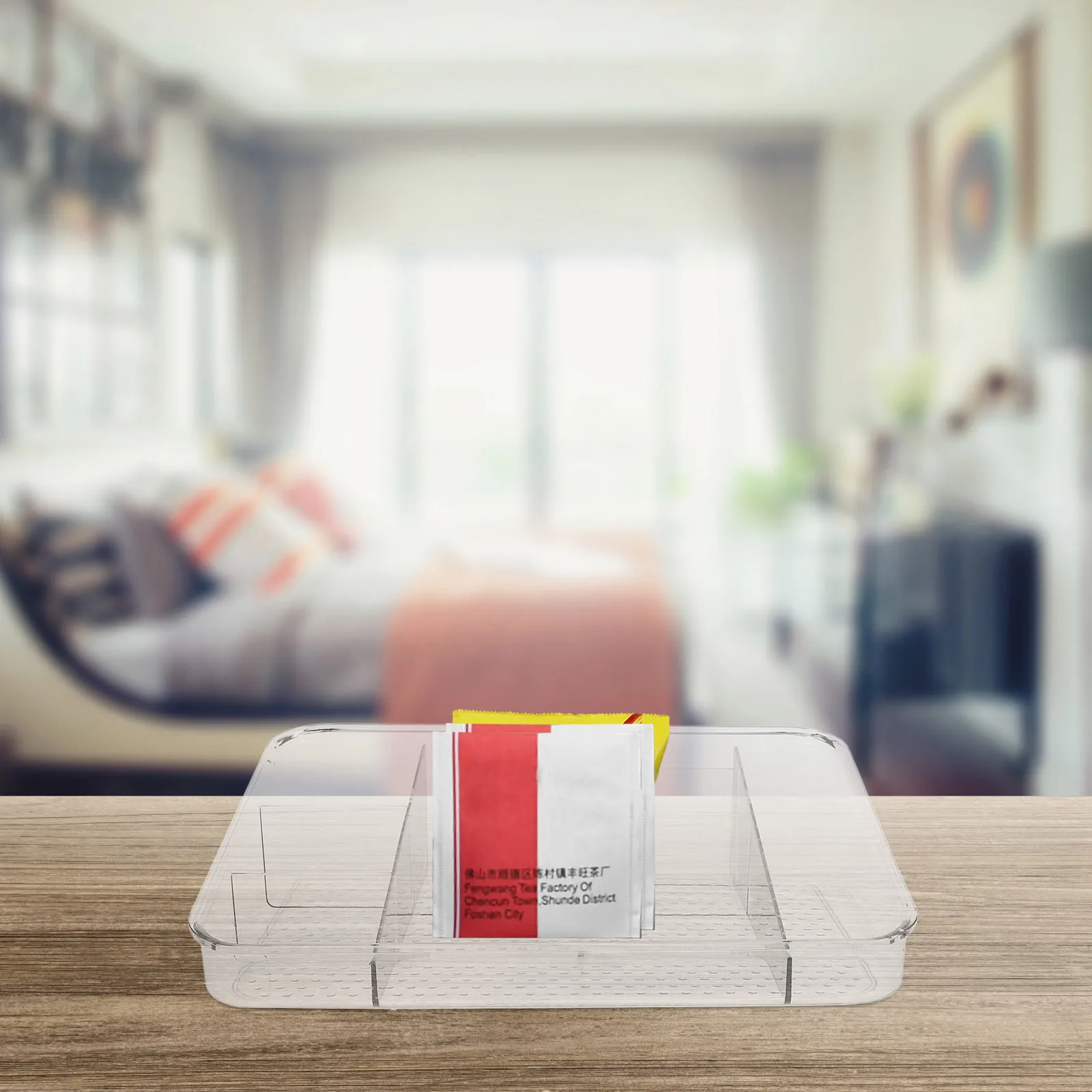 

Tea Bag Storage Box Pet Compact Lightweight Organizer For Kitchen Coffee Station Sugar Candy Snacks Holder Desktop