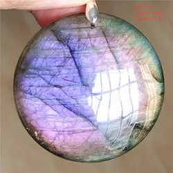 Natural Blue Light Labradorite Pendant Jewelry Water Drop Crystal Flash Labradorite Bead Necklace Women Men AAAAAA