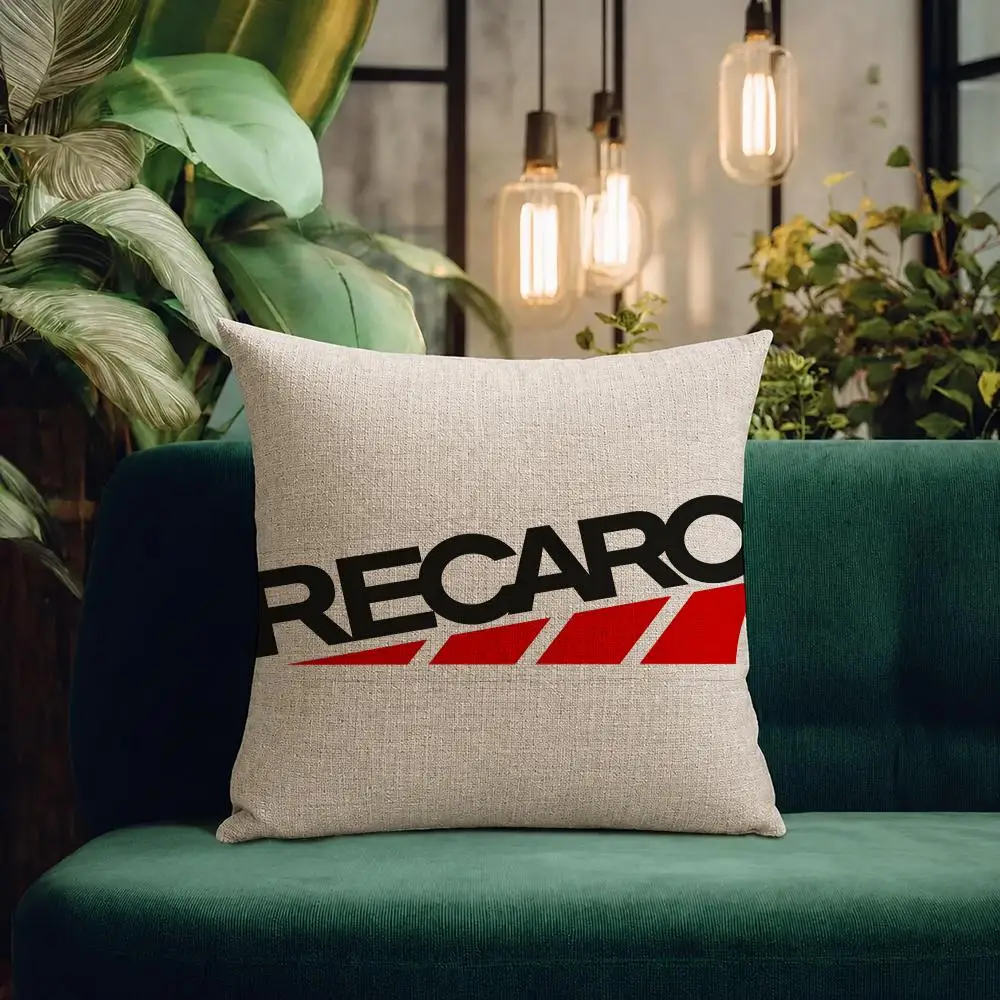 Brand RECARO Cushion Cover Natural Linen Pillowcase Set All-in-One Decor Cushion Cover for Sofa Bedroom Chair