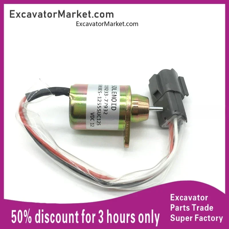 For YANMAR DOOSAN DH60-7/80-7/PC40/50 DX Flameout switch Flameout solenoid valve excavator accessories For excavator