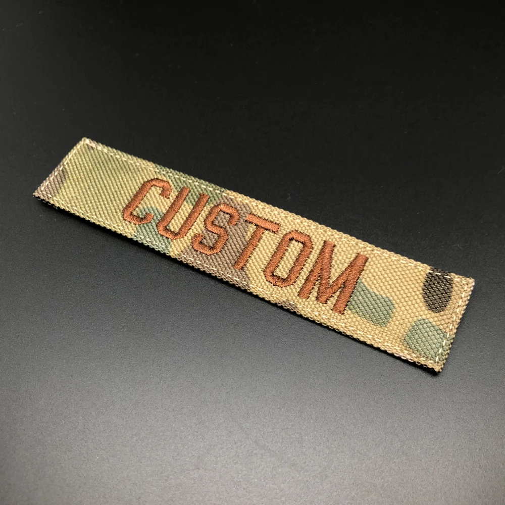Stickerei Custom Name Patch Brustbänder Abzeichen Faltrahmen ACU MULTICAM Alpine Tropic RG GRÜN SCHWARZ BRAUN GRAU AOR2 BLAU TAN