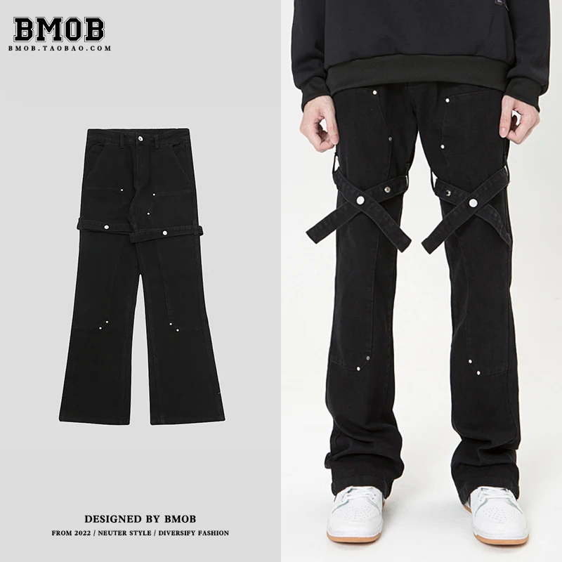 

Женские черные мешковатые джинсы Y2k, джинсовые брюки в стиле Харадзюку, винтажные джинсовые брюки в японском стиле 2000-х годов, большие джинсовые брюки с высокой талией, мусорная одежда