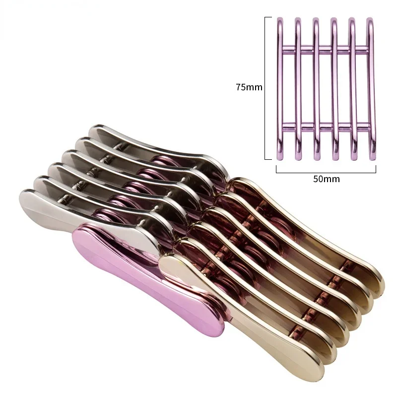 5 Grids Nail Art Brush Holder Pen Rest Display Stand Silver Purple Gold Acrylic Metal Plated Multifunctional Manicure Tools