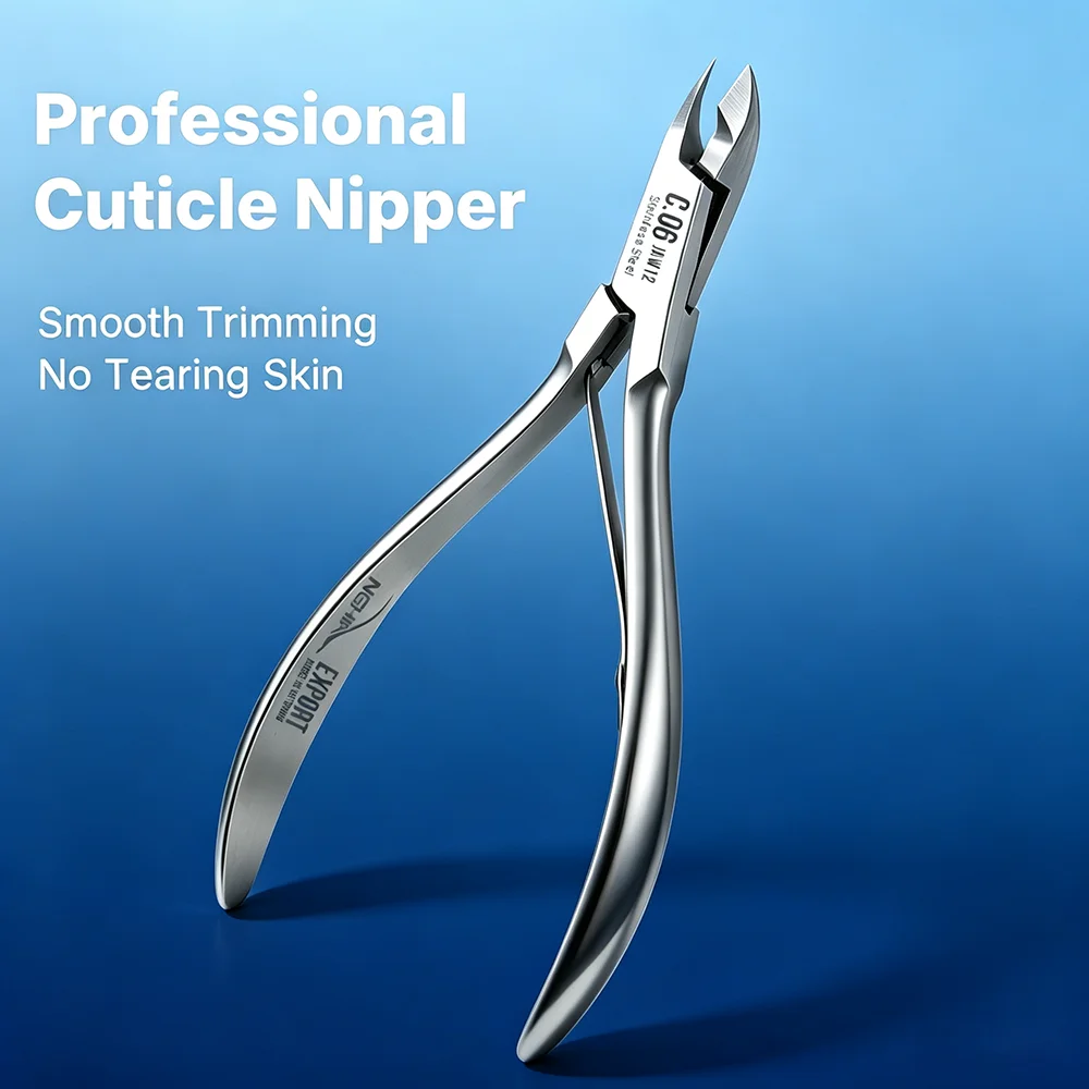 NGHIA C06 Professional Cuticle Trimmer Nail Cuticle Cutter Stainless Steel Cuticle Nippers with Sharp Blades