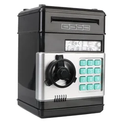 Coins Cash Saving Money Box Counter Electronic Password Money Box Mini Safe Child Gift Automatic Code Key Lock Piggy Bank