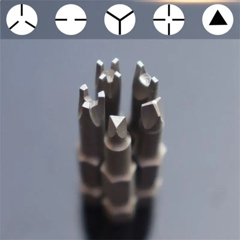 5/15Pcs 1/4inch 50mm Specialty Screwdriver Bit Set Y-Type Triangle Cross 3-Point Screwdriver Tool Accessories