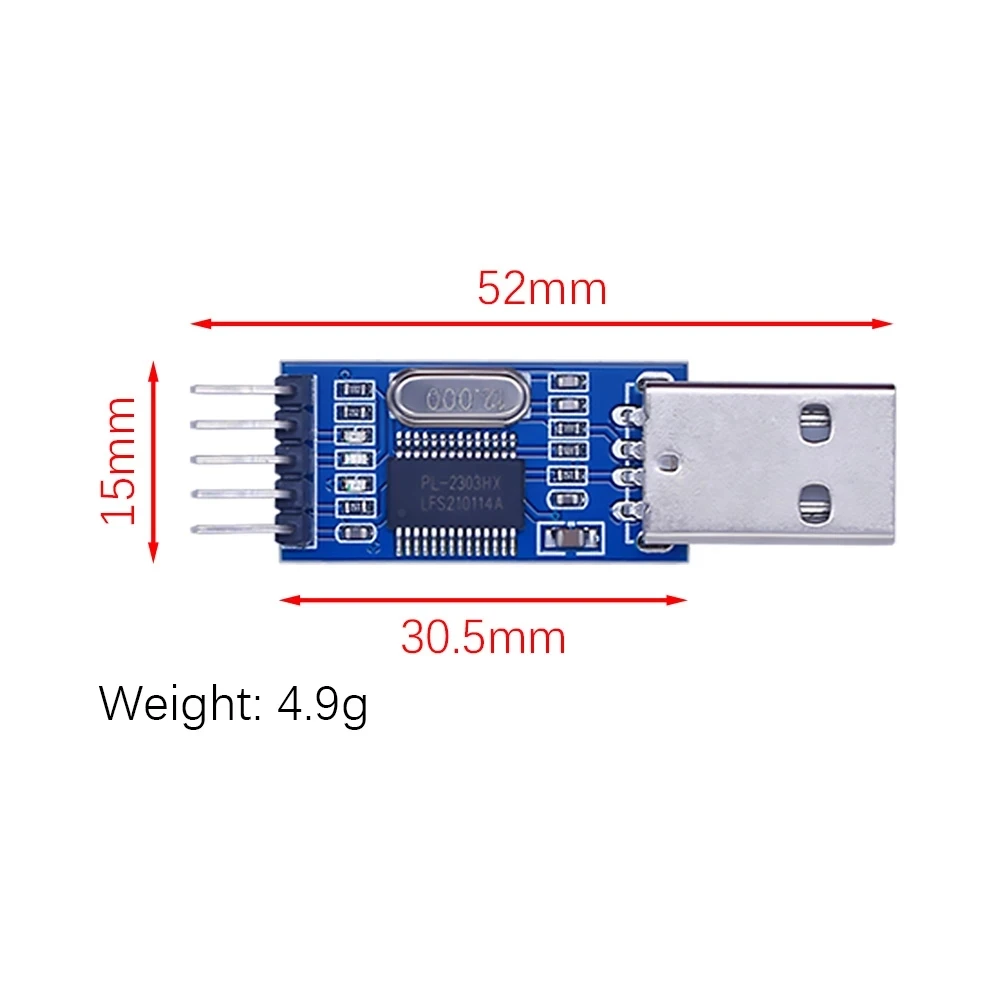 Módulo Adaptador Conversor TTL, USB para RS232, Módulo UART, CH340G, CH340, 3.3V, Interruptor 5V, PL2303