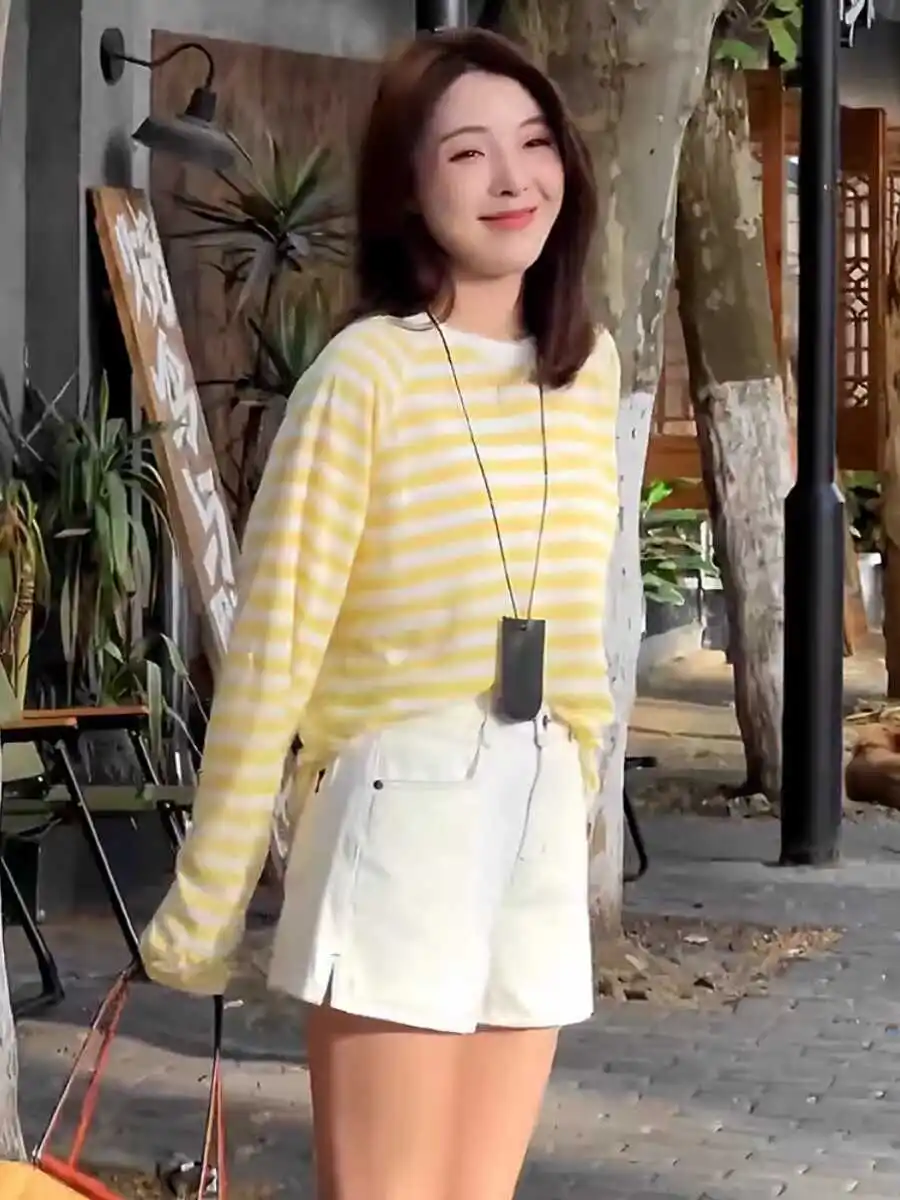 Ice Silk Summer New Arrival Women's Long Sve T-irt Thin Overhead Air Conditioned Sun Protection Cover up Korean Sle Lo...