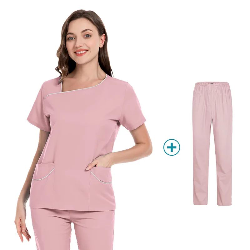 

Summer Medical Uniforms For Women Scrubs Sets Thin Doctors Clothes Quick Dry Nurses Uniform Dental Clinic Beauty Salon Workwear