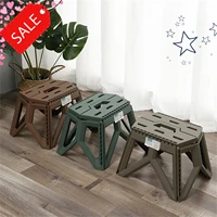 Taburete plegable portátil para barbacoa al aire libre, Camping, pesca, ocio, puesto para el hogar, banco pequeño de mano de plástico