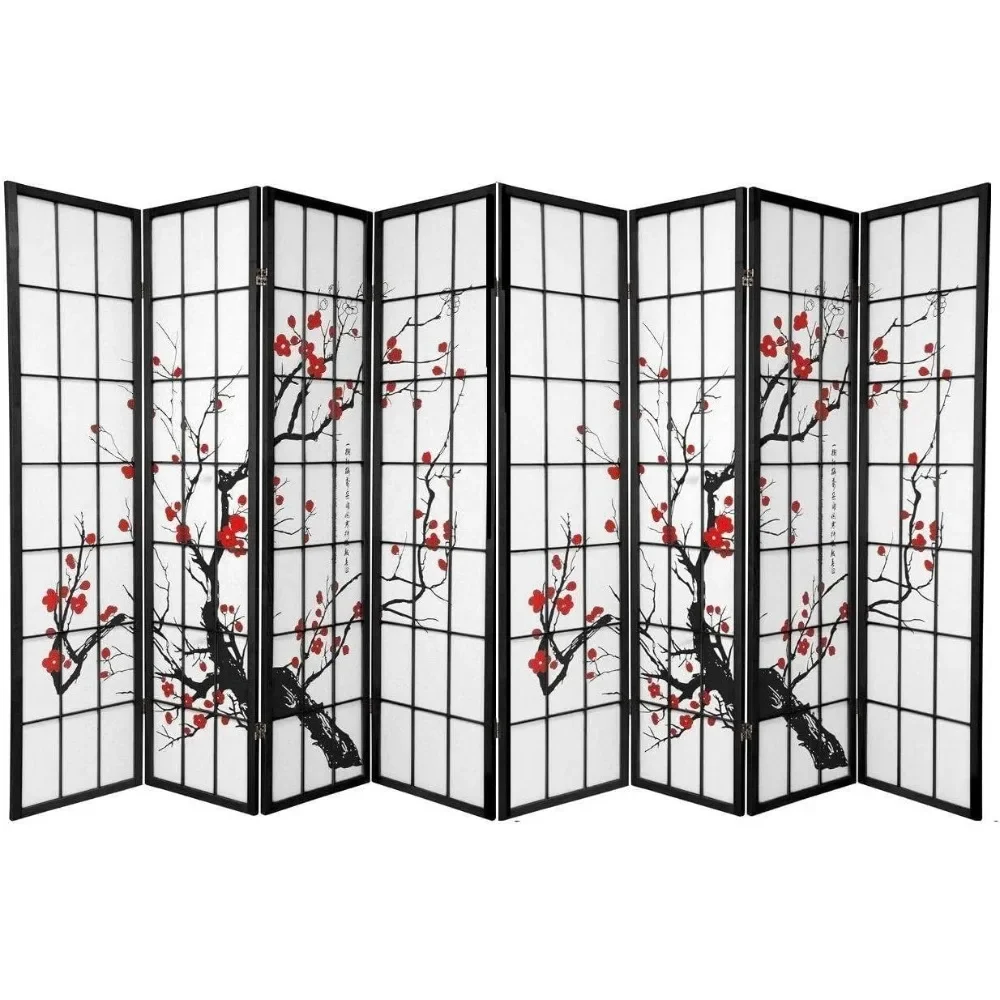 

4/8-PanelScreen & Room Divider, Panel Plum Blossom Design Room Divider, Room Separator Screen