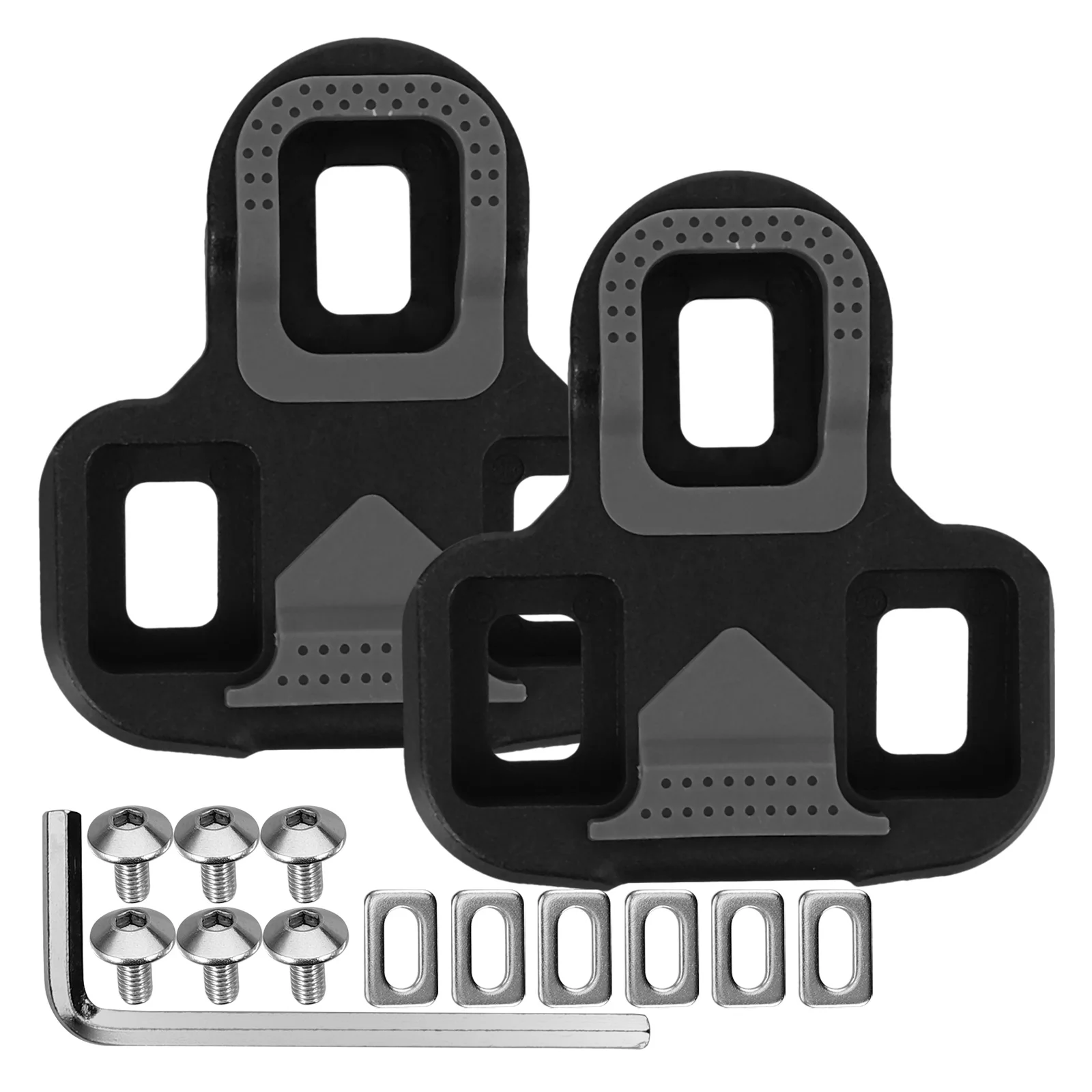 

1 Set Bike Cleat Replacement Sturdy Durable Cycling Pedal Cleat For Road Mountain Bike Touring Bicycle Accessories Portable