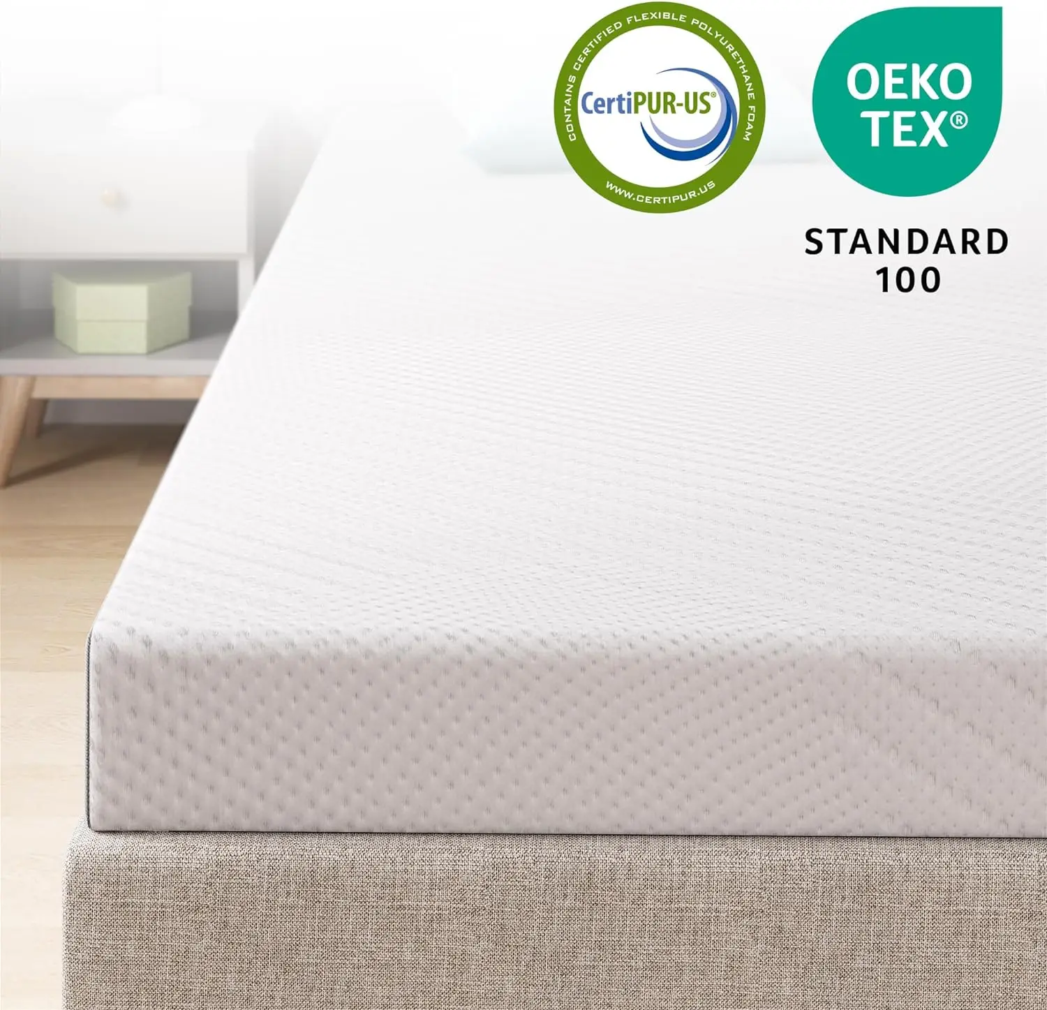 

Cooling Essential Foam Bed Mattress Conventional, Twin, White