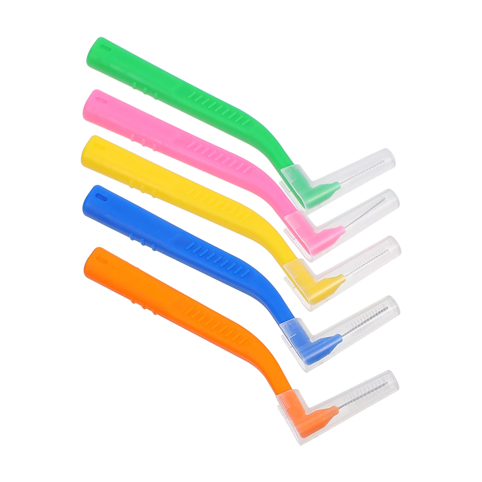 5 قطعة المسواك بين الأسنان بزاوية لطيفة على اللثة إزالة حطام الطعام الفعالة طقم أسنان صديق للسفر فرشاة بين الأسنان