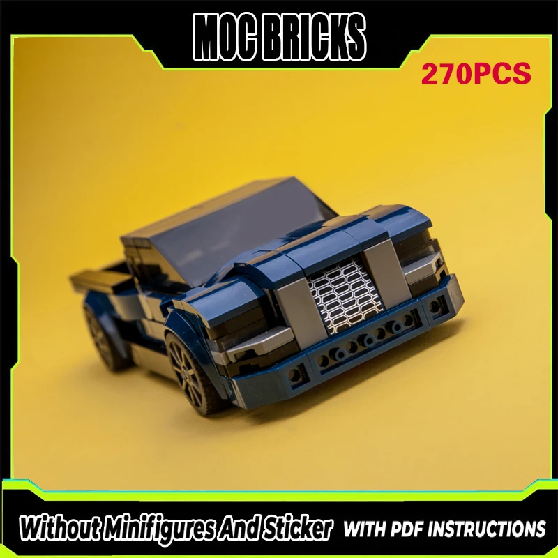 

Модель гоночного автомобиля MOC, конструктор из строительных блоков, спортивный пикап, модульная технология, подарки, праздничный набор для сборки, детские игрушки