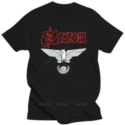 Humor t-shirt vintage style cotton short sleeve saxon Wheels of Steel MEN t-shirts BAND MUSIC saxon clothing unisex t shirt