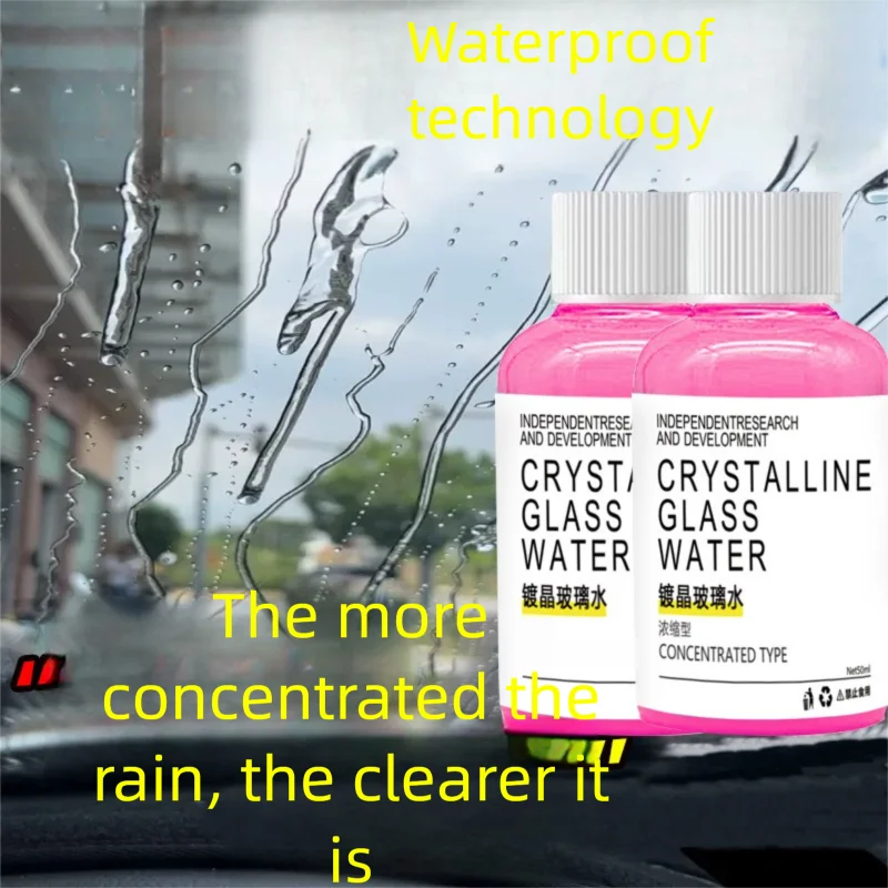 Tergicristallo liquido per acqua concentrato in vetro cristallo Essenza per rimozione pellicola di olio per residui di insetti antipioggia per finestrini dell'auto