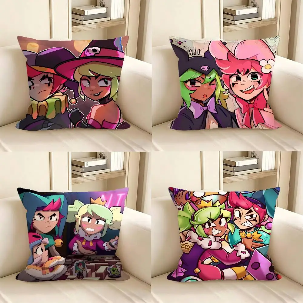 1pc GAME M-Mandy C-Chester M-ManChester Pillow Case Fashion Square Pillowcase Bedroom Sofa Room Ins Decoration Leisure