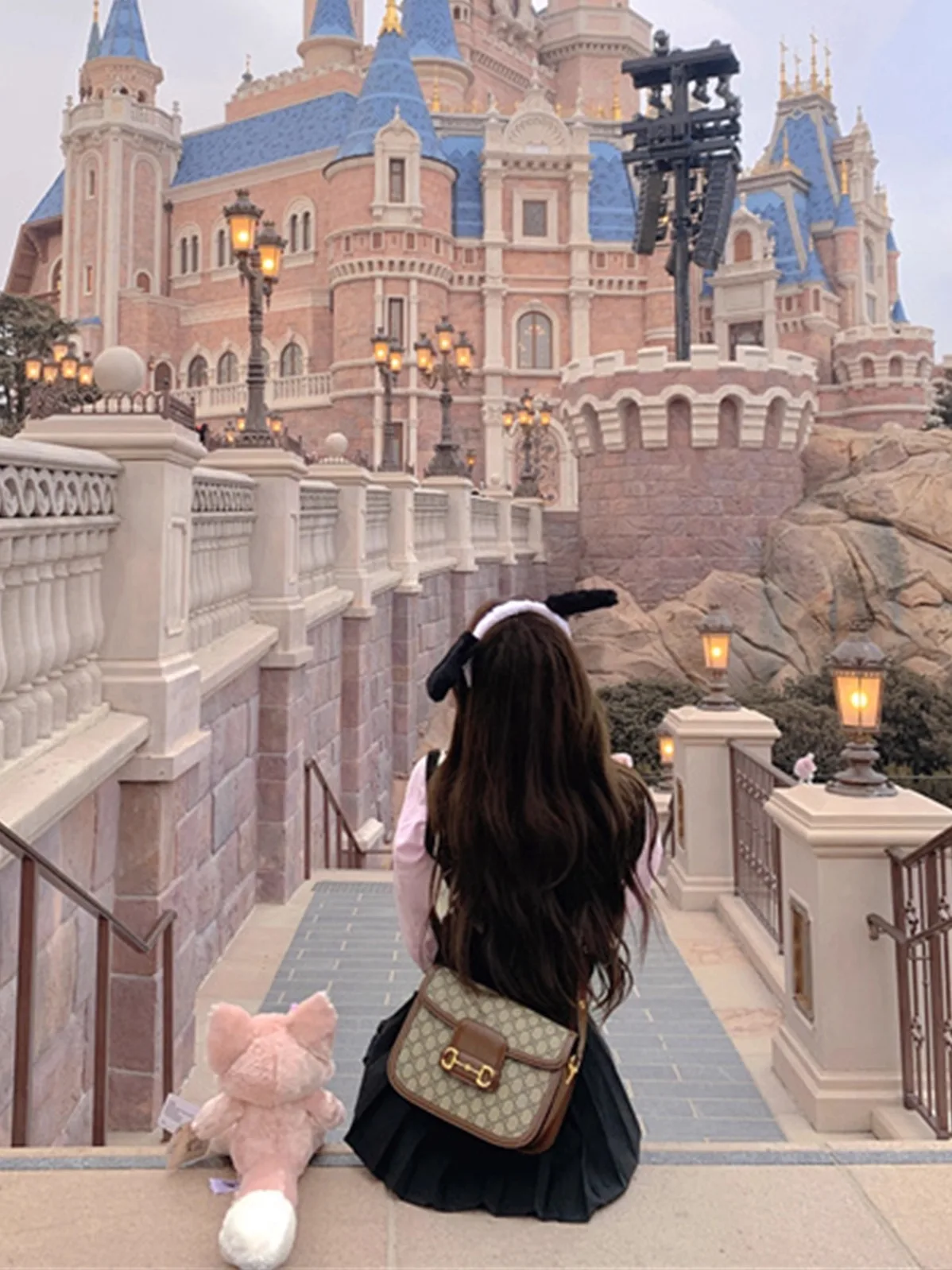   Halloween Set Pastel Roze Geruit Vest Lange irt JK orm Rok Lente Seizoen Dames Faion 8-25 Jaar oud