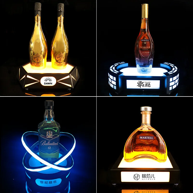 

Bar luminous wine seat creative led colorful KTV foreign XO display stand holder colorful champagne seat