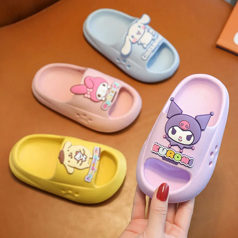 Pantofole Sanrio scarpe carine pantofole da interno per bambini pantofole da doccia per bagno pantofole da esterno My Melody Cinnamoroll hellobyke