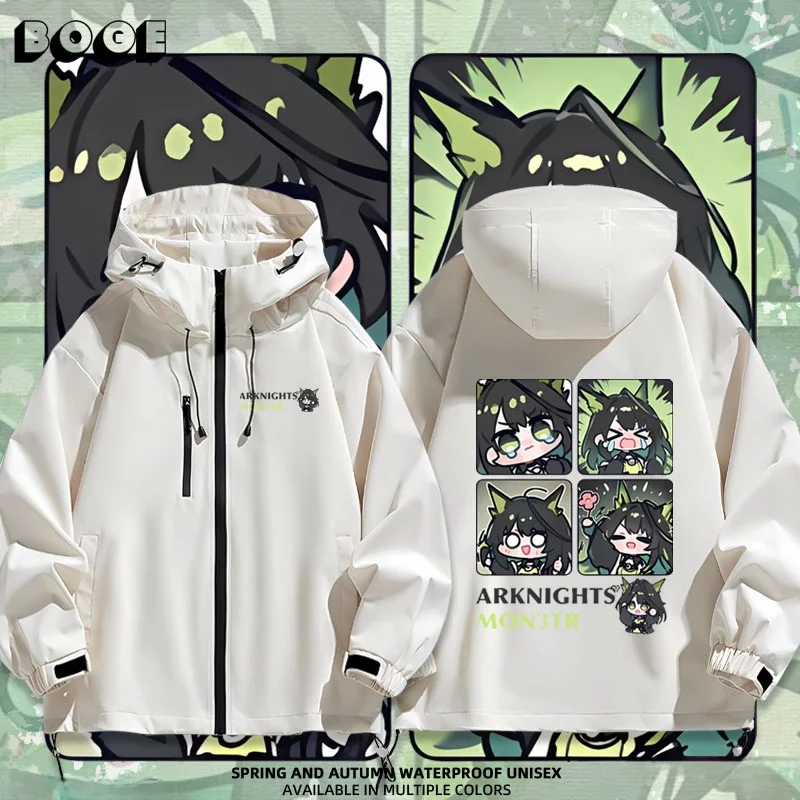 Chaqueta Aimoon Ark Q Version Muir Sea Kyle, Chaqueta Casual para Exteriores, Impermeable, de Fibra de Poliéster, con Cierre de Cremallera y Capucha para Hombre