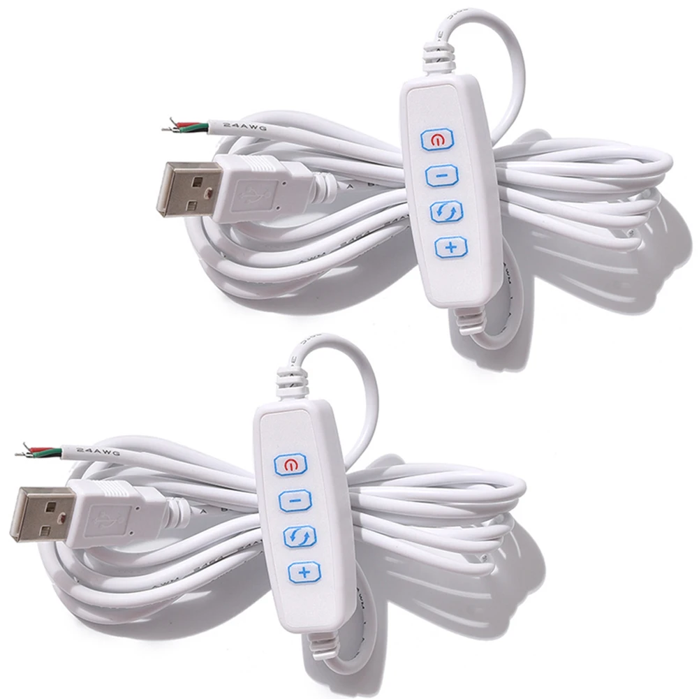 

Adjustable Brightness LED Dimming Adapter Create Ambiance 2m Length Compact Design Adapter Easy Installation Dimmer