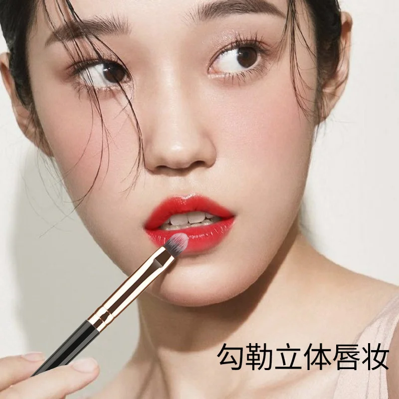 Single Lip Lipstick Dual Color Soft Bristle Makeup Brush Beauty In Stock