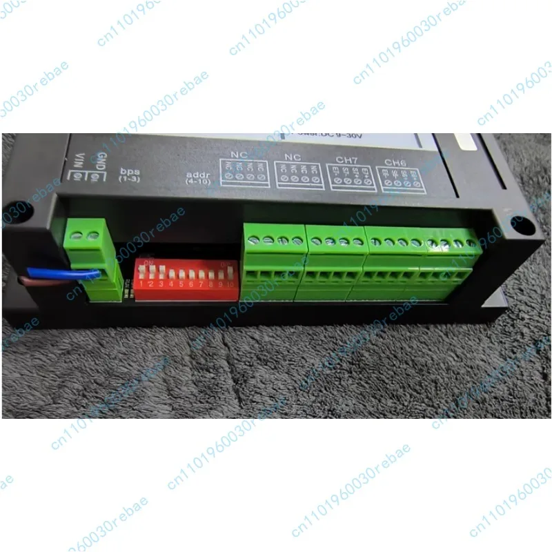 CK-1081 High Precision Weighing Data Acquisition Module, 8-Channel RS485 Modbus RTU, Working Voltage DC 9~30V.   , tested OK