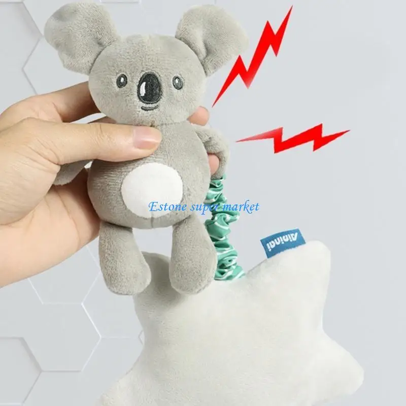 090B Baby Hanging Rattle Koalas/Lion/Conejo Forma captura Habilidad entrenamiento Cuna juguete