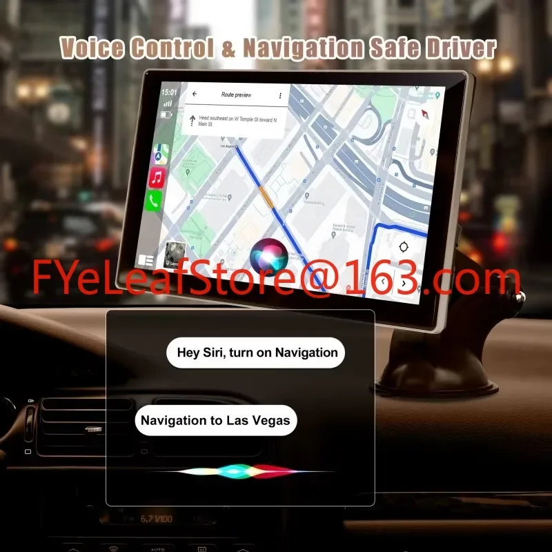 Écran de navigation portable sans fil CarPlay Android Auto, enregistreur de touristes avant arrière, caméra DVR de voiture, offres spéciales, 2K, 9"