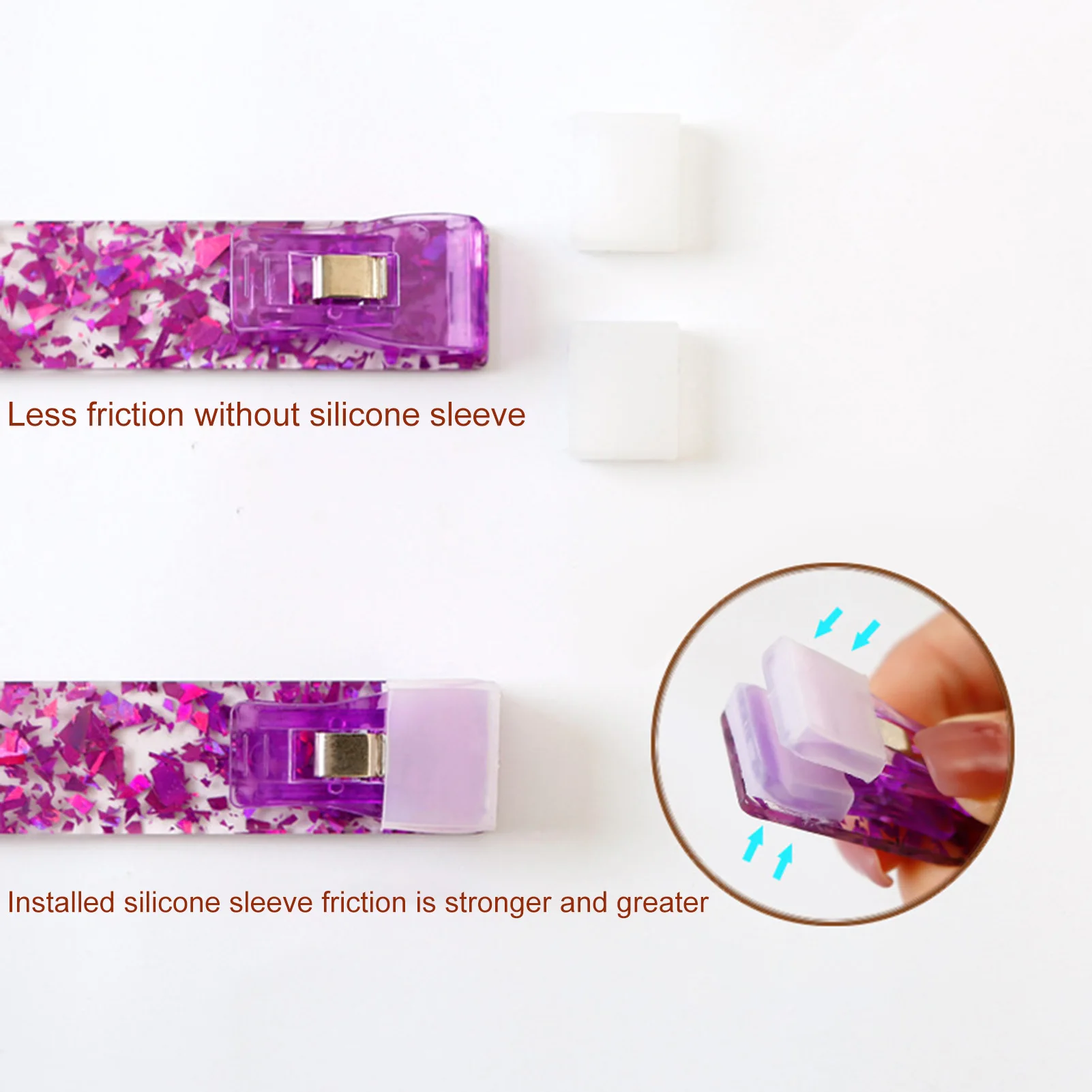 بطاقة الائتمان مجتذب بطاقة باردة المنتزع للأظافر الطويلة عدم الاتصال ATM بطاقة الخصم كليب المفاتيح حماية الأظافر الطويلة للفتيات Wom #5