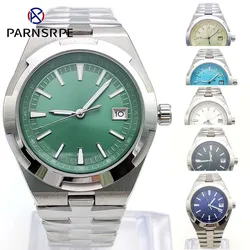 40mm luxury men's mechanical watch sapphire glass men's automatic watch stainless steel 100m waterproof transparent back