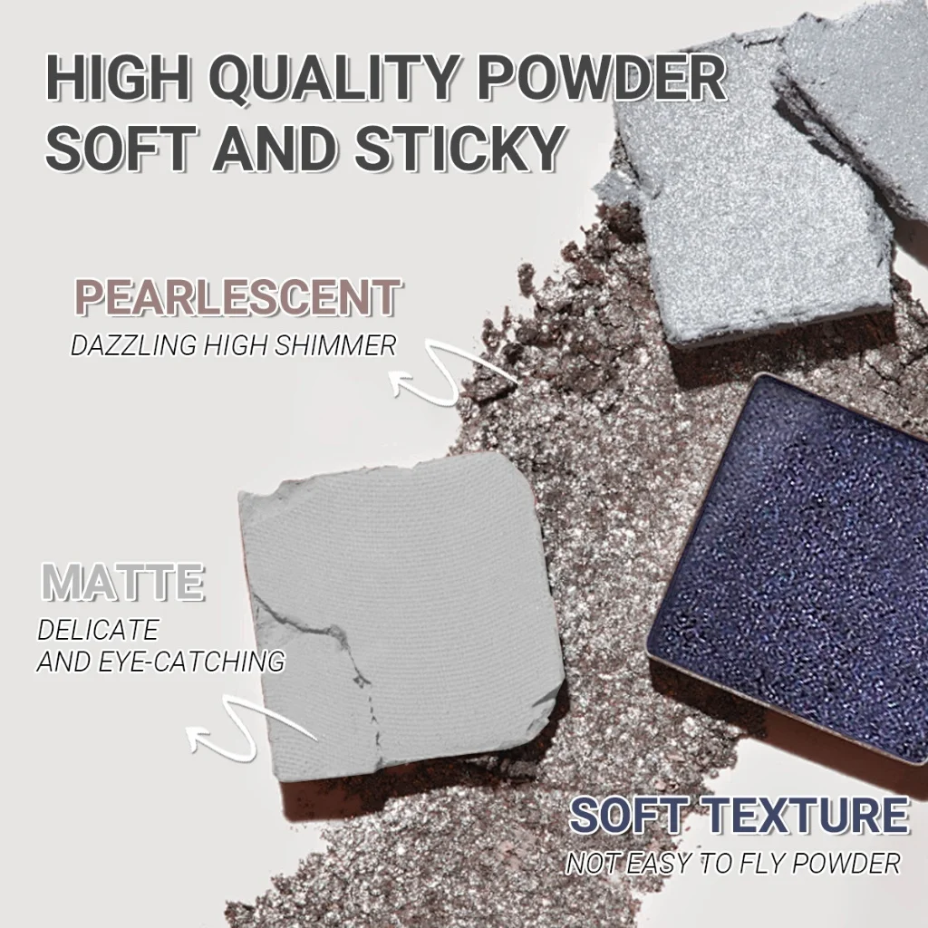IMAGIC Matte Pearlescent Eyeshadow 15 Color Eye Shadow Fine Texture Eye Makeup Long Lasting Cosmetic