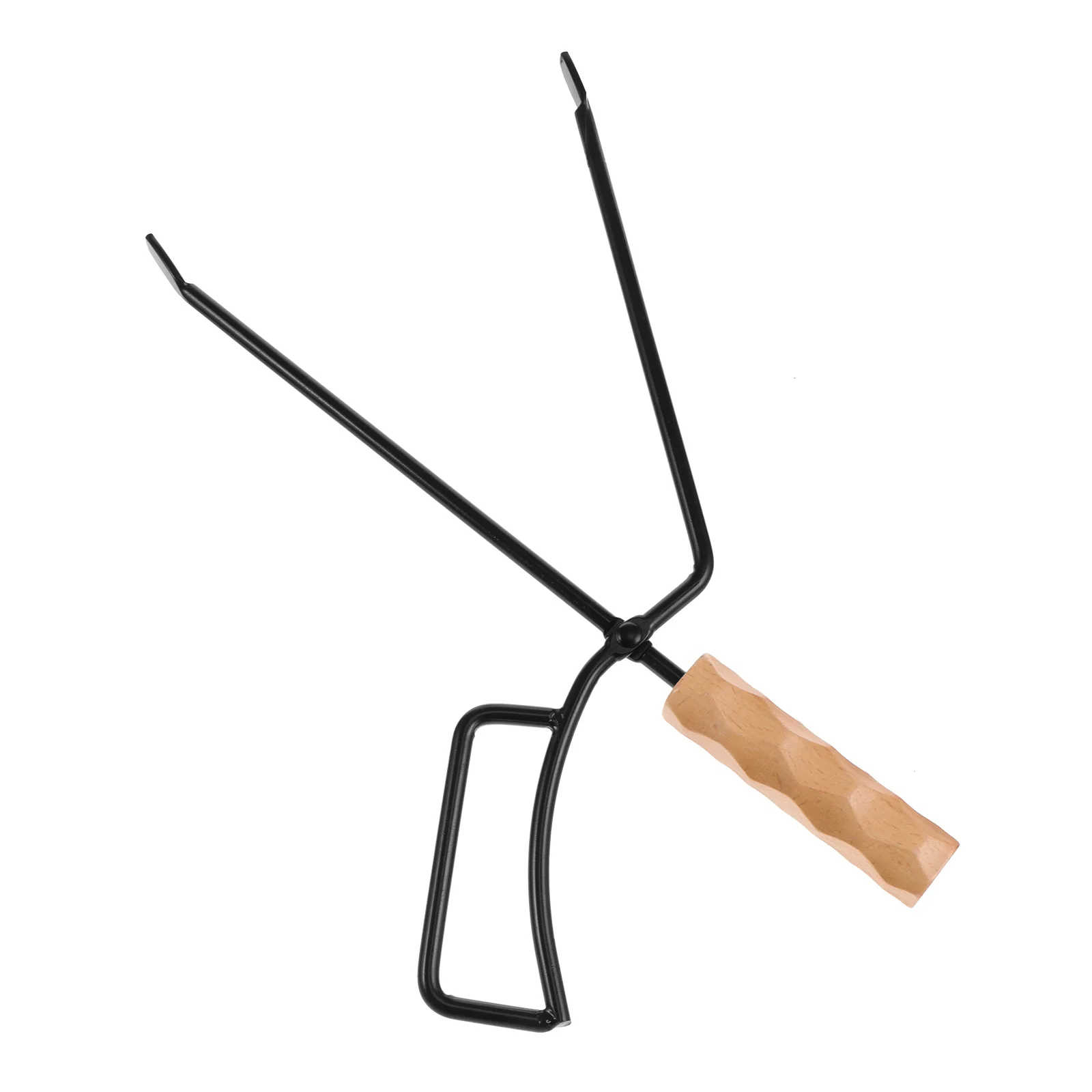

1pcs Carbon Tongs Fireplace Tools Long Grilling Tongs Firewood Picker Charcoal Clip Outdoor BBQ Camping Picnic Accessories