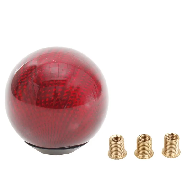 For Car Modification Accessories Carbon Fiber Gear Head Round Handball Automatic Gear Head