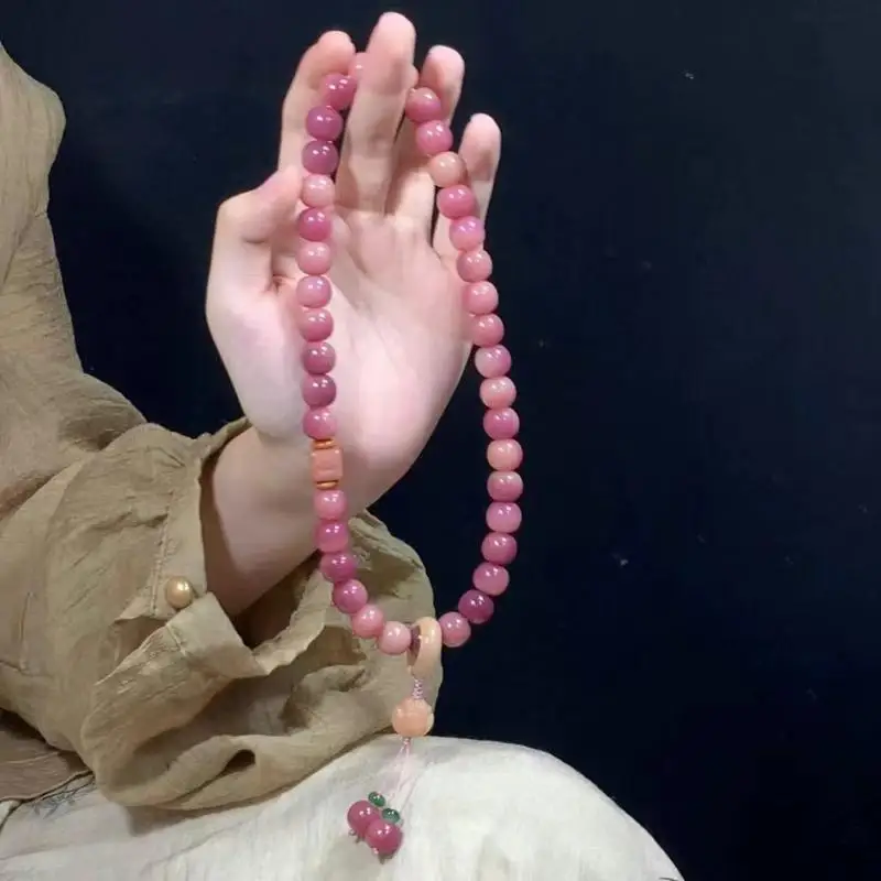 Chinese Style Purple Bodhi Double Circle Women's Handheld Bracelet Beads Cultural Play Bracelet Handmade Craft