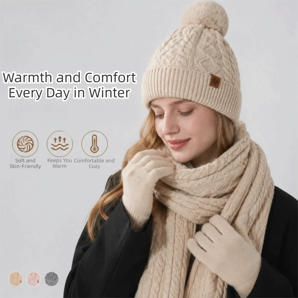 ensemble-de-protection-thermique-3-pieces-bonnet-echarpe-et-gants-bonnet-d'hiver-en-laine-epaisse-tricotee-de-couleur-unie-pour-femmes