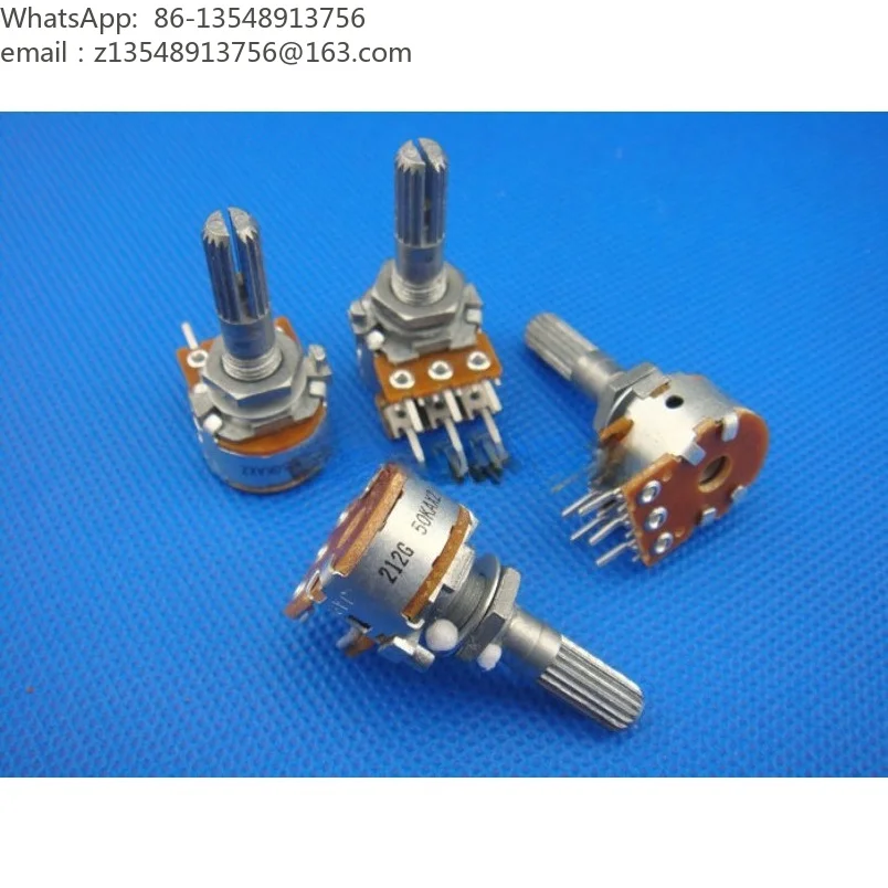 16 type dual rotary potentiometer RK163 audio volume controller 50K 100K resistance optional 1 price
