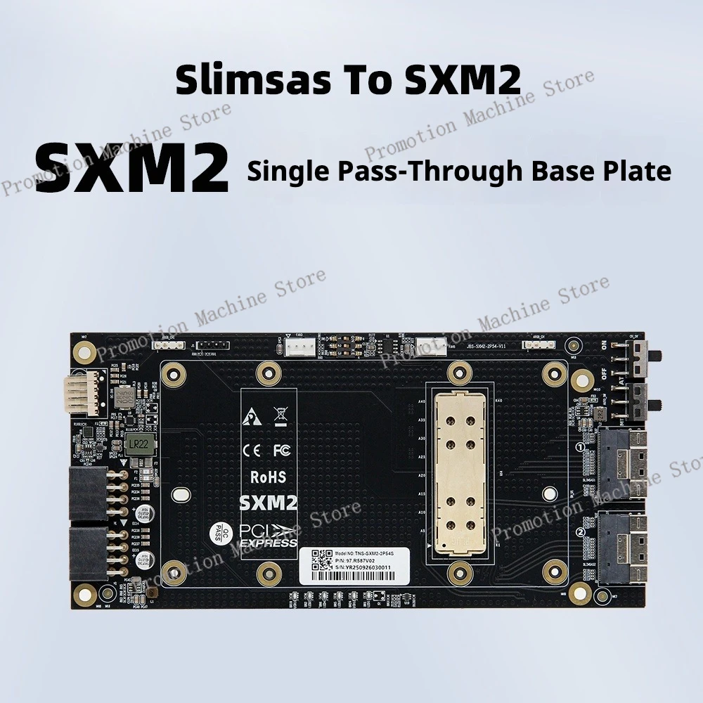 SXM2 V100 single channel X16 through baseplate 8654 interface V100 graphics card external