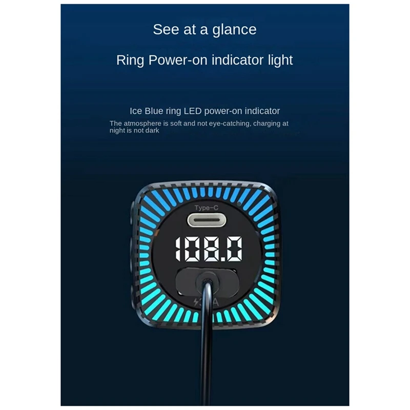 Автомобильный MP3-плеер с Bluetooth, автомобильное зарядное устройство с кабелем один на три, автомобильная зарядка, быстрая зарядка, Fm-передатчик, запасные части, аксессуары