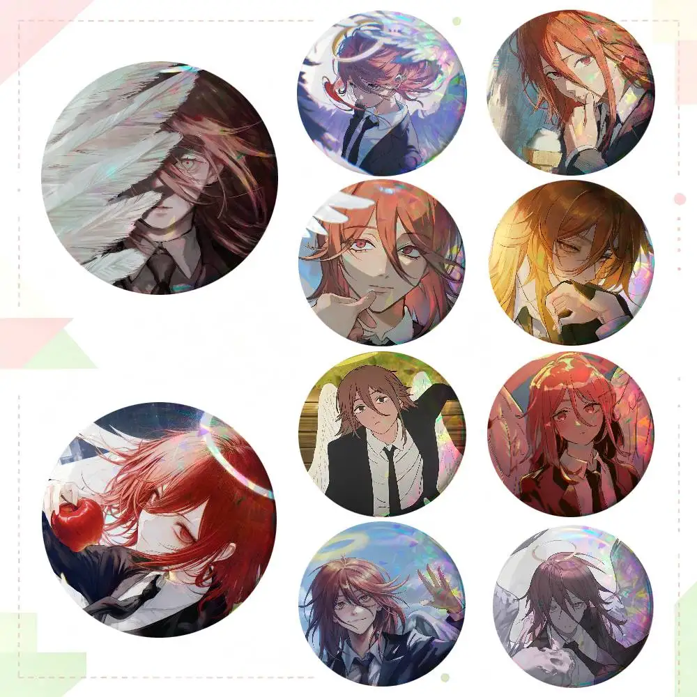 Anime Chainsaw Man Angel Devil Round Badges Can Be Used To Decorate Clothes And Backpack Pins