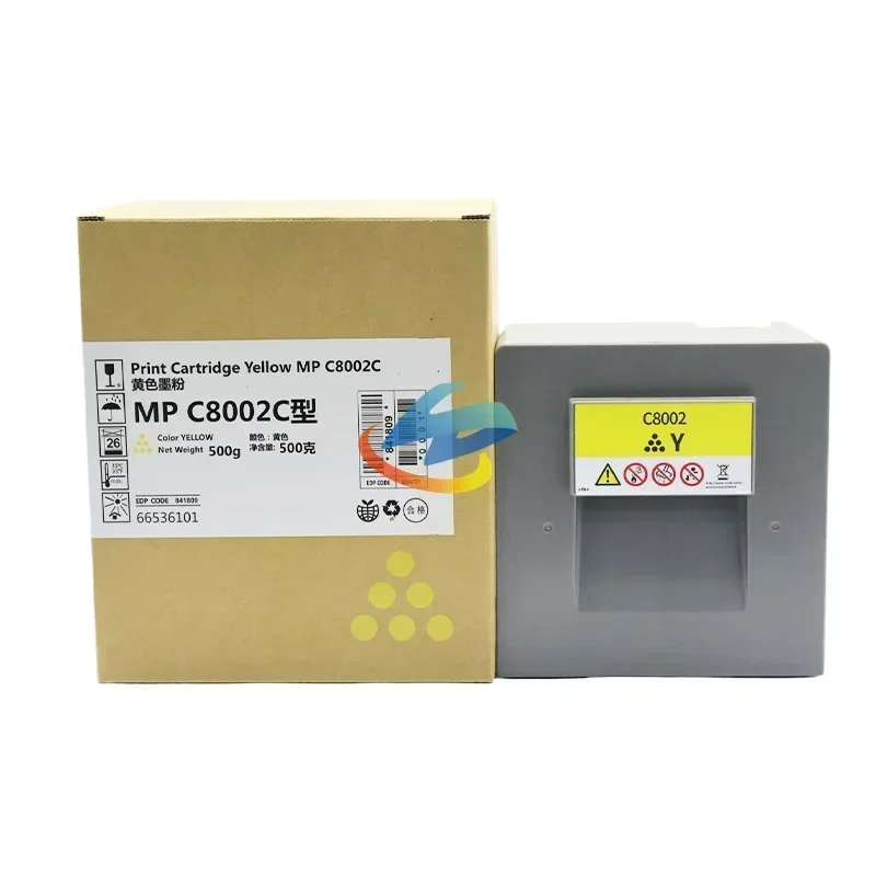 Cartouche de Toner pour Ricoh, MPC8002, MPC6502, Poudre de Haute Qualité, Compatible avec MP C6502, C8002, BK700g, CMY500g, 1 Pièce